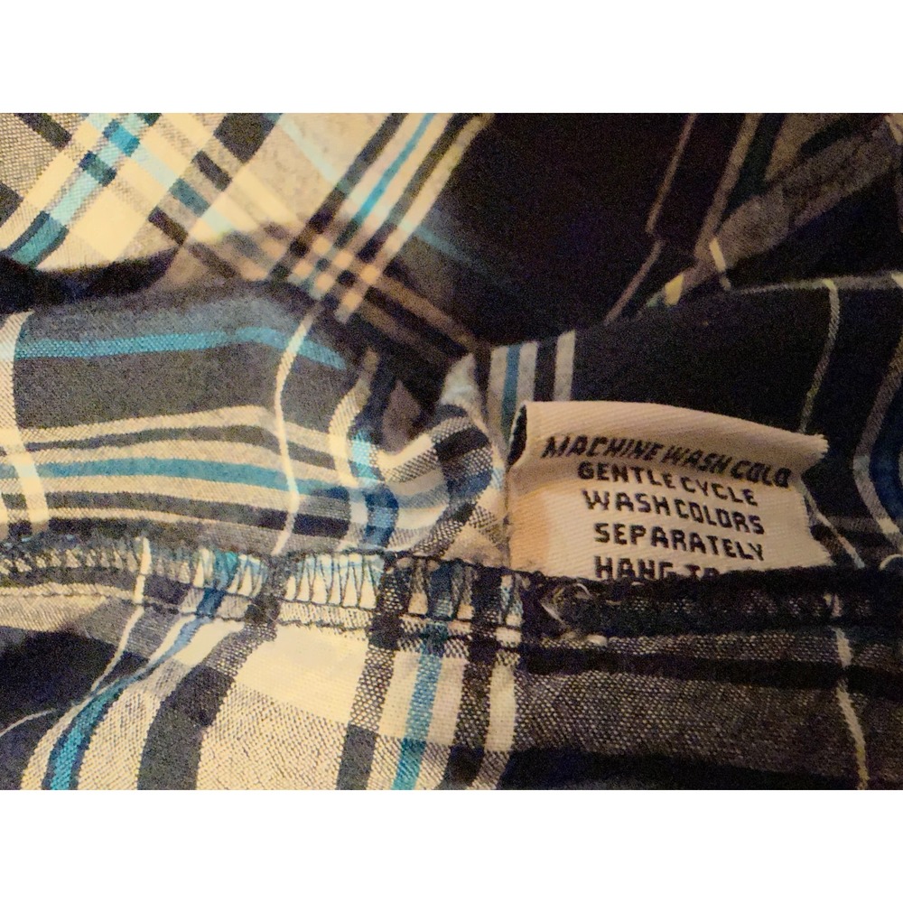 Extra large plaid button up flair shirt by Tulip - Picture 10 of 16
